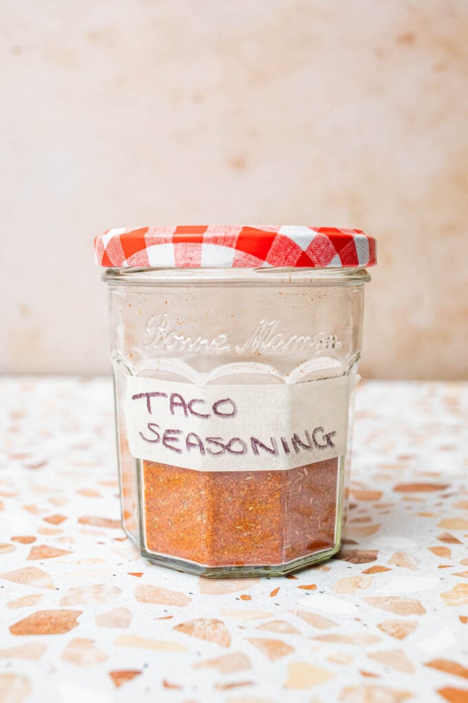 low FODMAP taco seasoning in jar