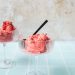 5 Minute Fresh Strawberry Sorbet with Coconut Cream