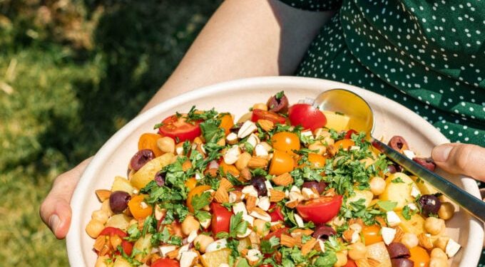25 Minute Mediterranean-style Baby Potato Salad