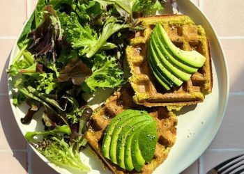 30 Minute Savory Zucchini Waffles