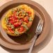 Roasted Spaghetti Squash + Pesto Dinner (Vegan)