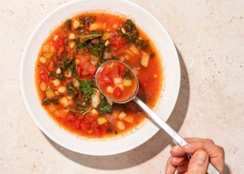 Veggie Packed Navy Bean Soup