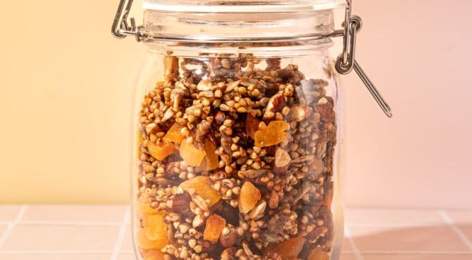 Grain Free Buckwheat Granola with Apricots