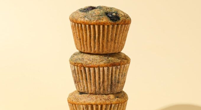 Quick Baked Lemon Blueberry Vegan Muffins