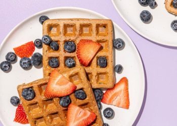 High Protein Waffle with Red Lentils
