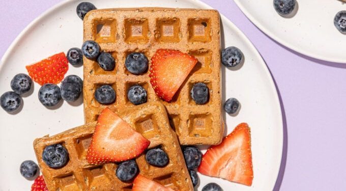 High Protein Waffle with Red Lentils