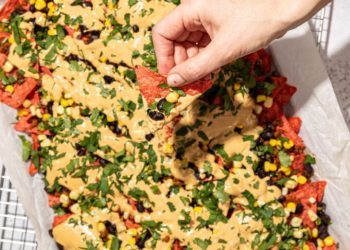 Super Filling Vegan Nachos with Cashew Queso