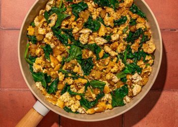 Satisfying Crumbled Tofu Breakfast Skillet (low FODMAP!)