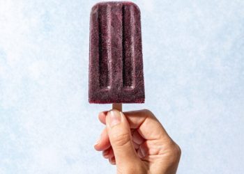 Super Flavourful Blueberry Blender Popsicles