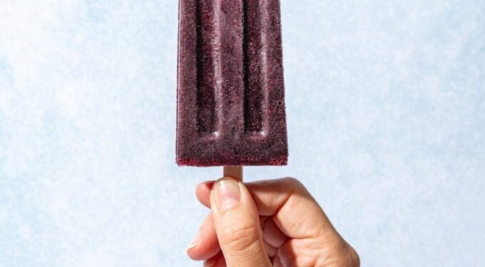 Super Flavourful Blueberry Blender Popsicles