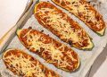 Saucy Lentil-stuffed Zucchini Boats