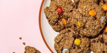 Easy Vegan Monster Cookies with Hemp Hearts