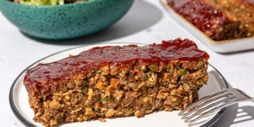 Celebratory Vegan Meatloaf with Lentils + Walnuts