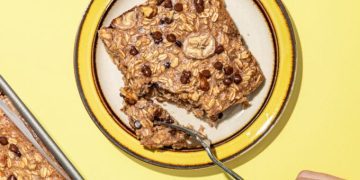Banana Bread Baked Oats with Sneaky Tofu