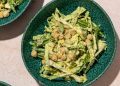 Creamy Vegan Green Goddess Salad with Shredded Cabbage