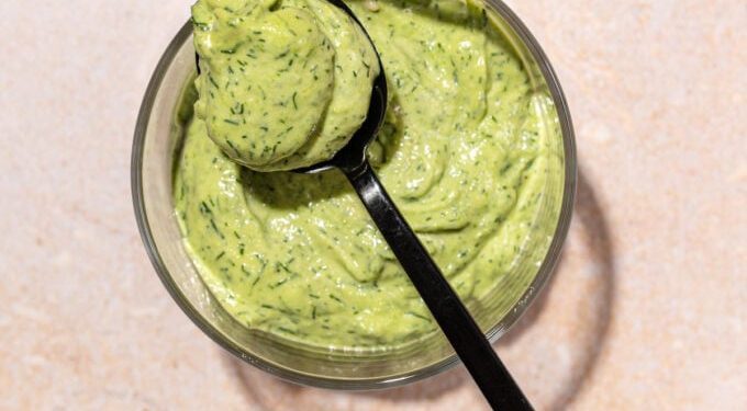 Thick + Creamy Vegan Green Goddess Dressing