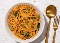 Quick + Easy Peanut Butter Noodles with Greens