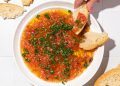 Olive Oil, Fresh Garlic + Tomato Bread Dip