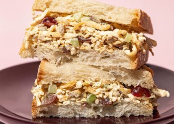 Vegan “Chicken” Salad with Chewy Shredded Tofu
