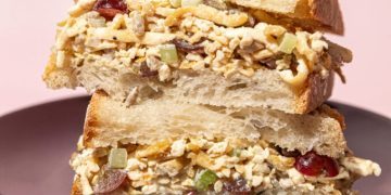 Vegan “Chicken” Salad with Chewy Shredded Tofu