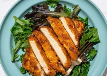 Pan-fried Cornflake Crusted Tofu Cutlet