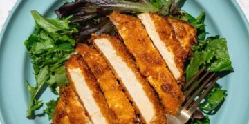 Pan-fried Cornflake Crusted Tofu Cutlet