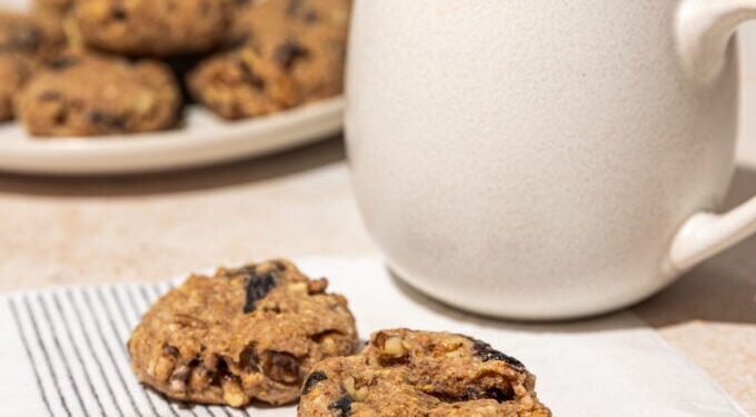 High Fiber Prune Cookies with Oats + Flax