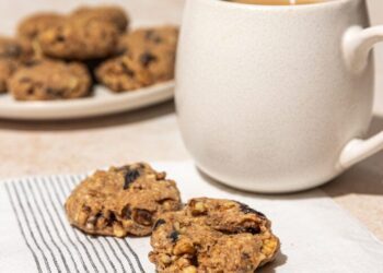 High Fiber Prune Cookies with Oats + Flax