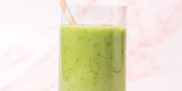 Creamy Green Apple Smoothie with Zucchini